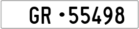 Trailer License Plate